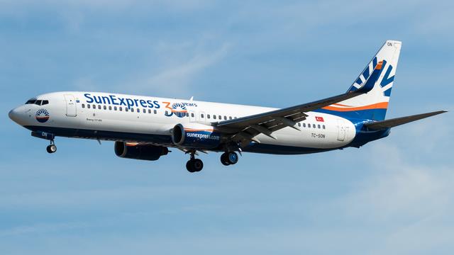 TC-SON:Boeing 737-800:SunExpress